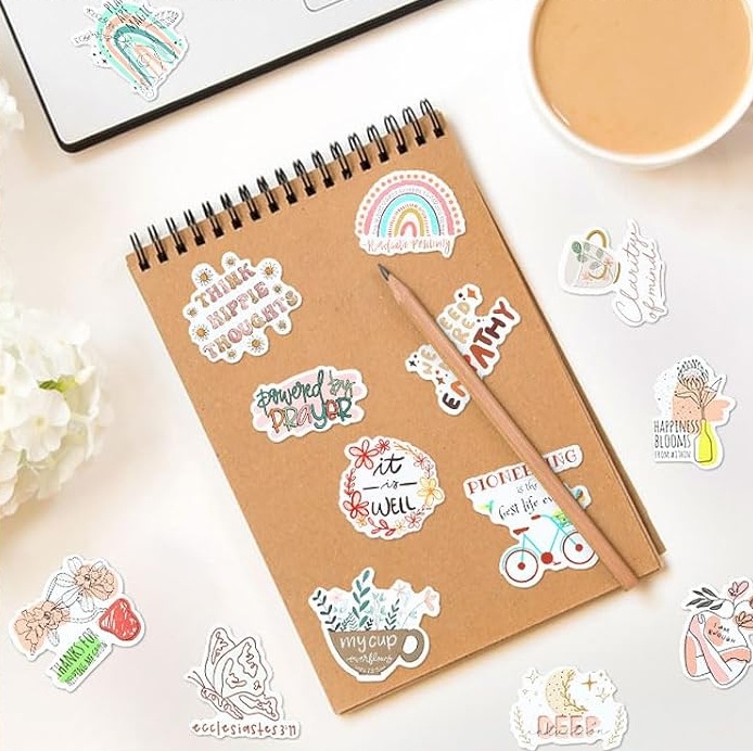 1 0 0 PCS Bible Verse Stickers, Inspirational Christian, Boho Bible Prayer Board, Religious Faith Phrase Stickers Study Supplies For Journaling Scrapbook Clearance Sale - Image 2