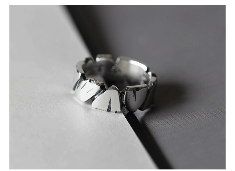 Personality Female Sea Dry Stone Couple Ring - Image 4