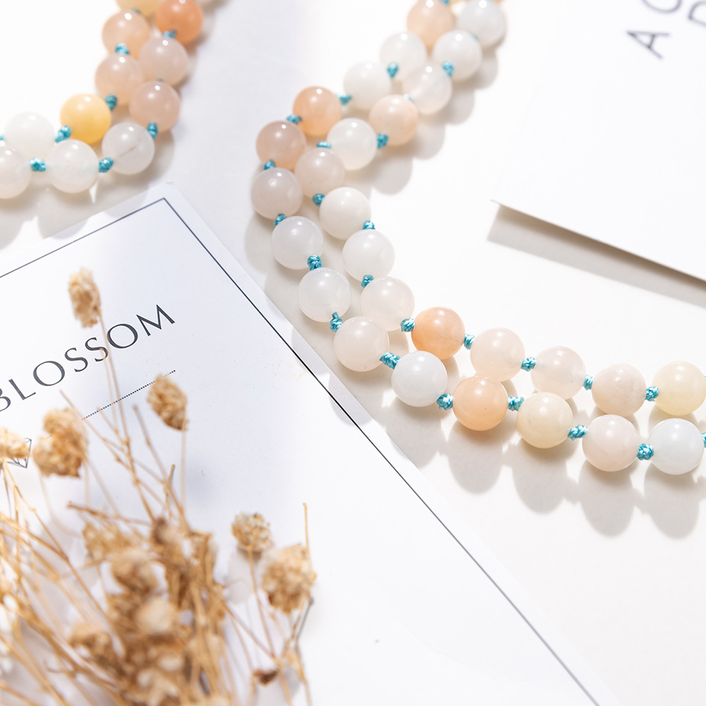 Versatile 108 Mala Bead Handmade Tassel Necklace - Image 3