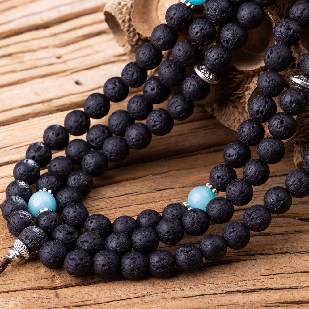 Fashion 8mm Volcanic Stone 108 MALA Bracelets - Image 3