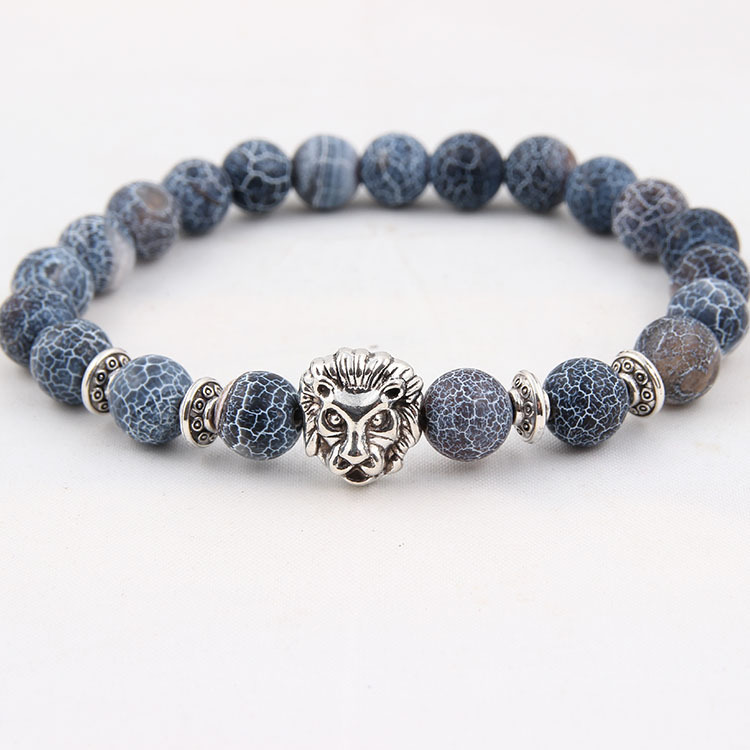 Natural Stone Owl Head Yoga Bracelet - Image 2