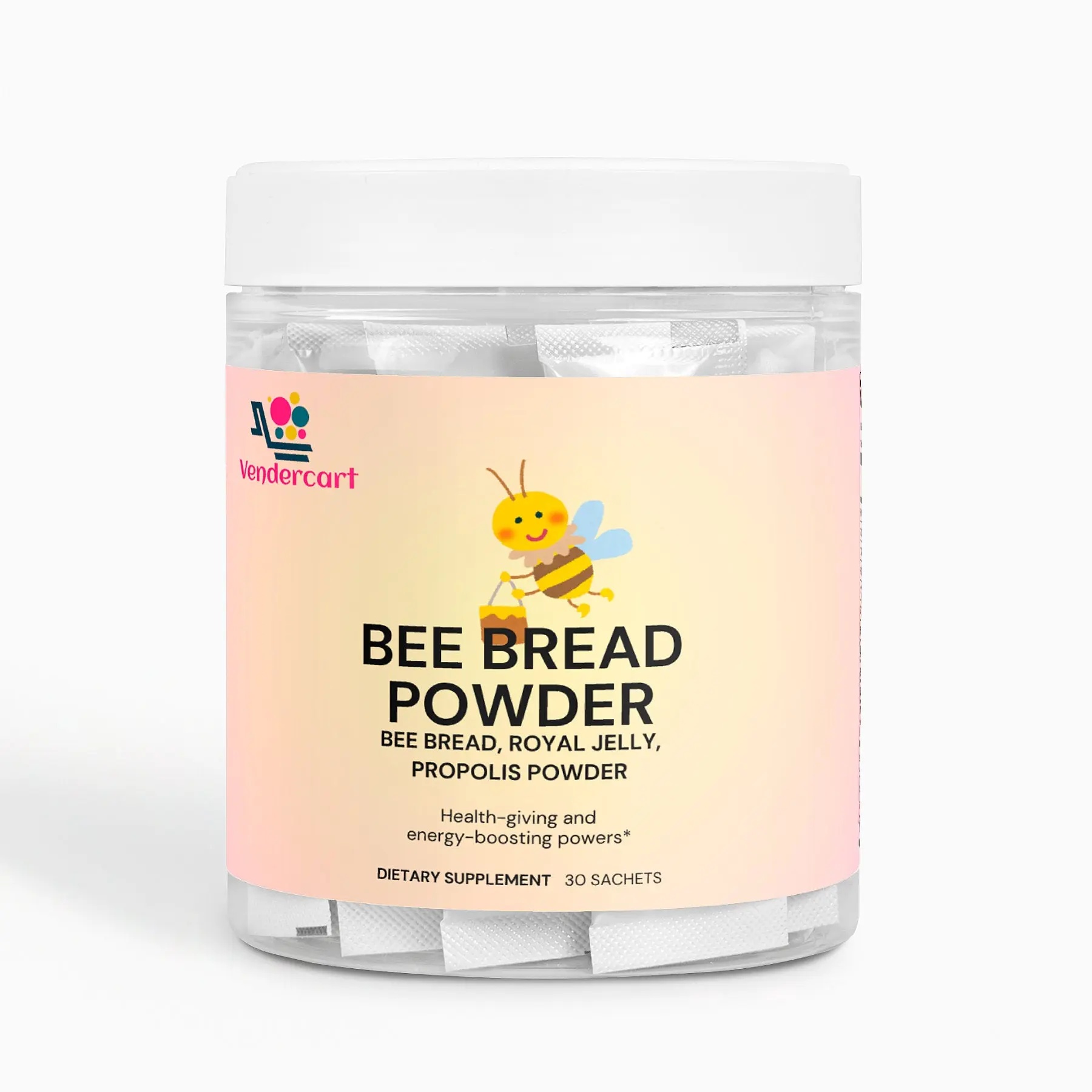 Bee Pearl Powder Energy, Immunity, And Skin Support With Bee Bread, Propolis, Royal Jelly And Vitamin C 30 Sachets - Image 2