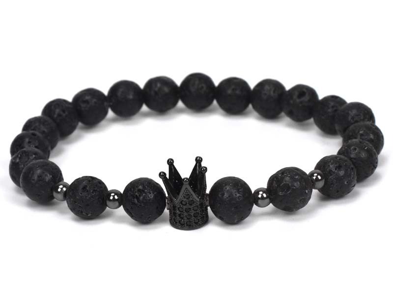 Natural Stone Owl Head Yoga Bracelet - Image 4