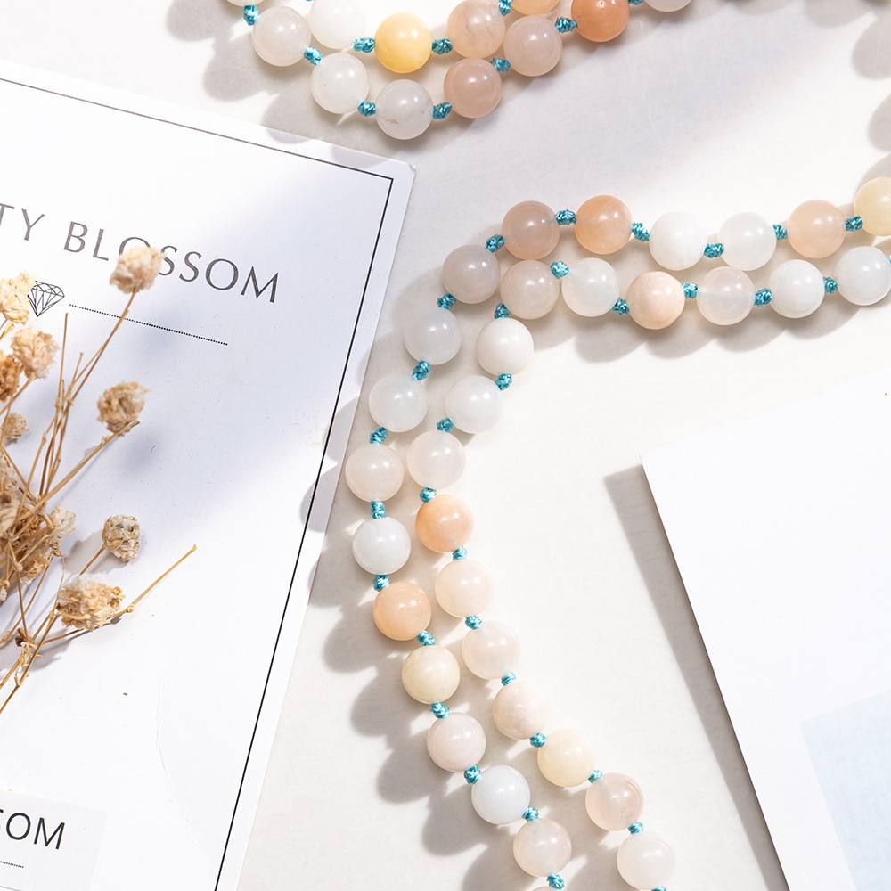 Versatile 108 Mala Bead Handmade Tassel Necklace - Image 2