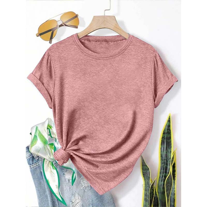 Womens 3 Pack T-Shirts Short Sleeve Summer Tops Fashion Basic Tees Comfy Casual Vacation Outfits - Image 4