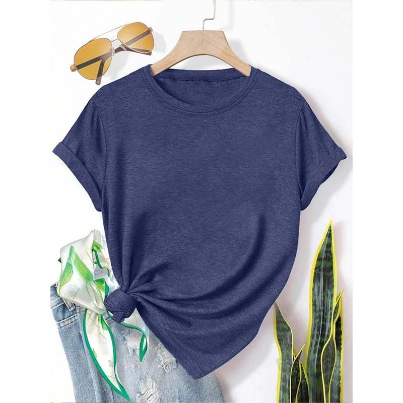 Womens 3 Pack T-Shirts Short Sleeve Summer Tops Fashion Basic Tees Comfy Casual Vacation Outfits - Image 5