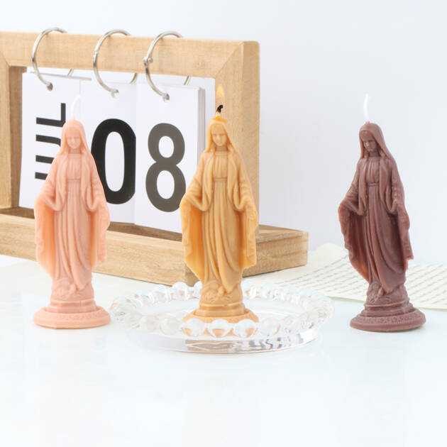 Open Hands Maria Candle Mold Diy Three-dimensional Stall Hand Virgin Candle