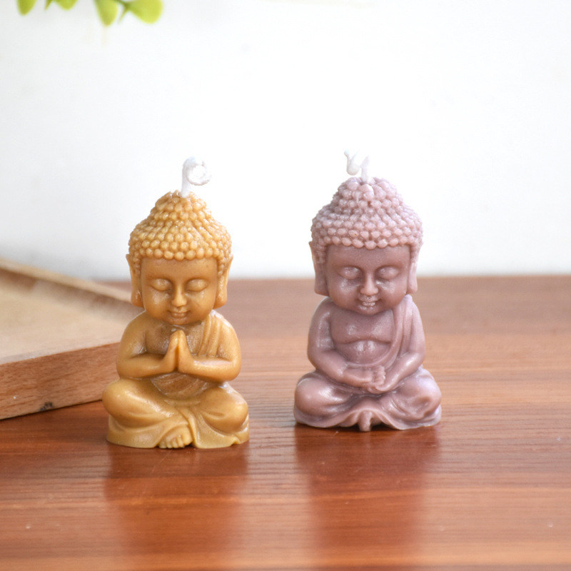 Candle Aromatherapy Silicone Plaster Pendant Decoration Making Buddha Candle Mold - Image 5