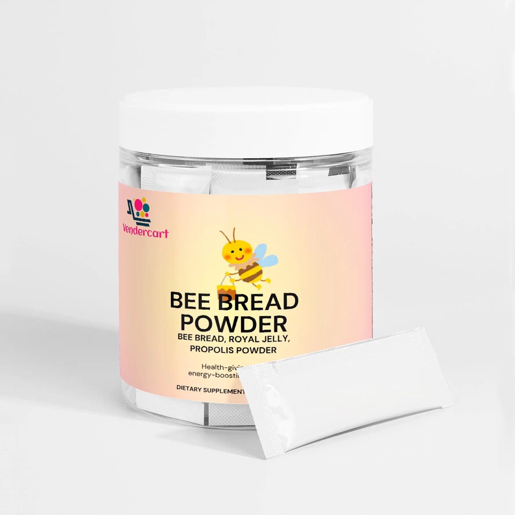 Bee Pearl Powder Energy, Immunity, And Skin Support With Bee Bread, Propolis, Royal Jelly And Vitamin C 30 Sachets