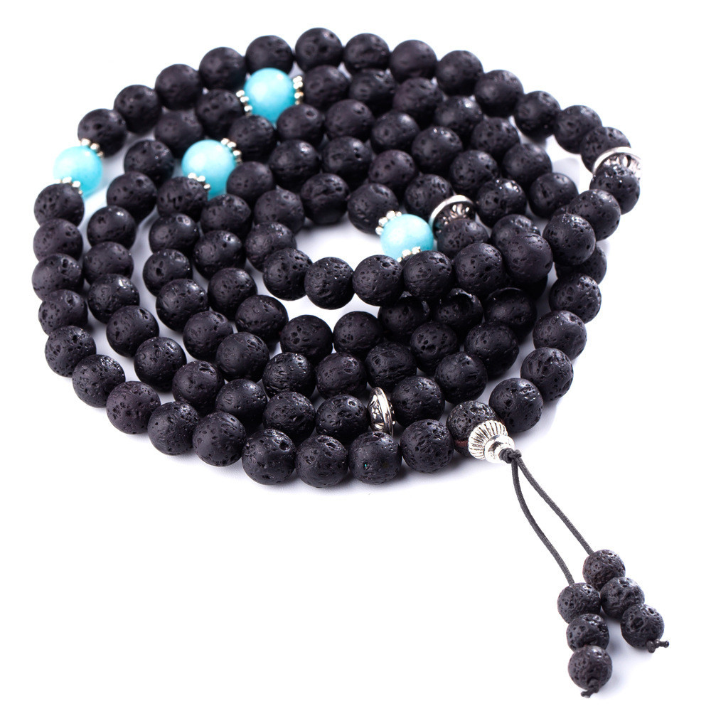 Fashion 8mm Volcanic Stone 108 MALA Bracelets - Image 4